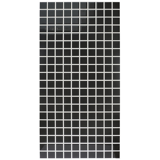 300x600mm Black Mosaic Concave And Convex Mold Wall Tiles 88426